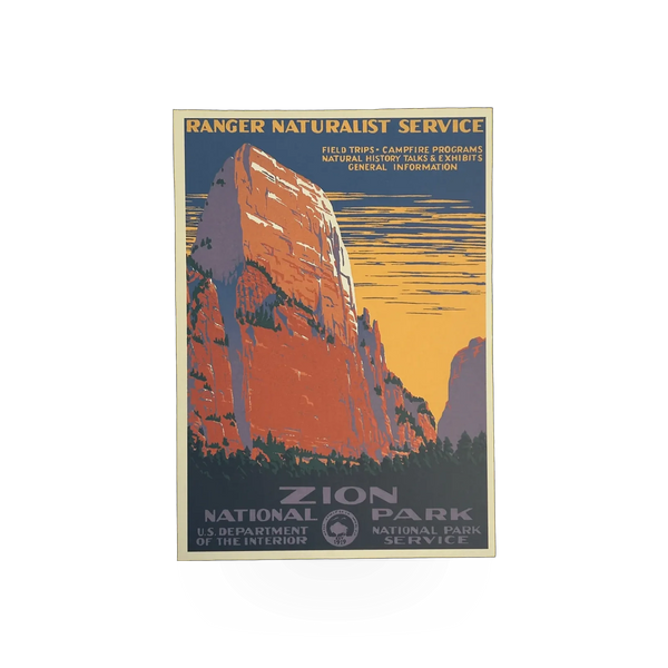 Vintage WPA postcard from Ranger Dougs Enterprise featuring historic artwork and design, ideal for collectors and history enthusiasts.