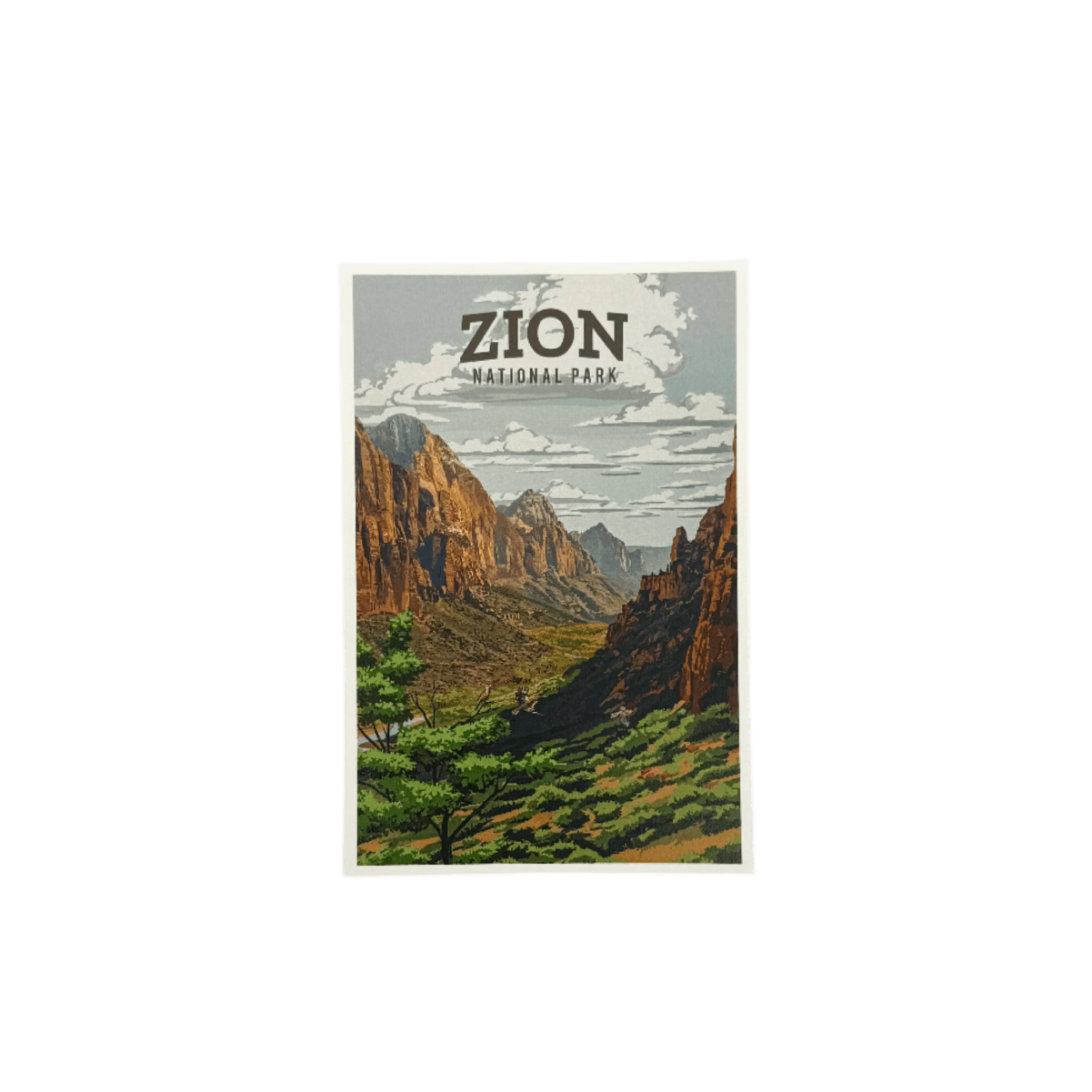 Postcard Zion - Canyon 115029 - Zion Natl Park Forever Project