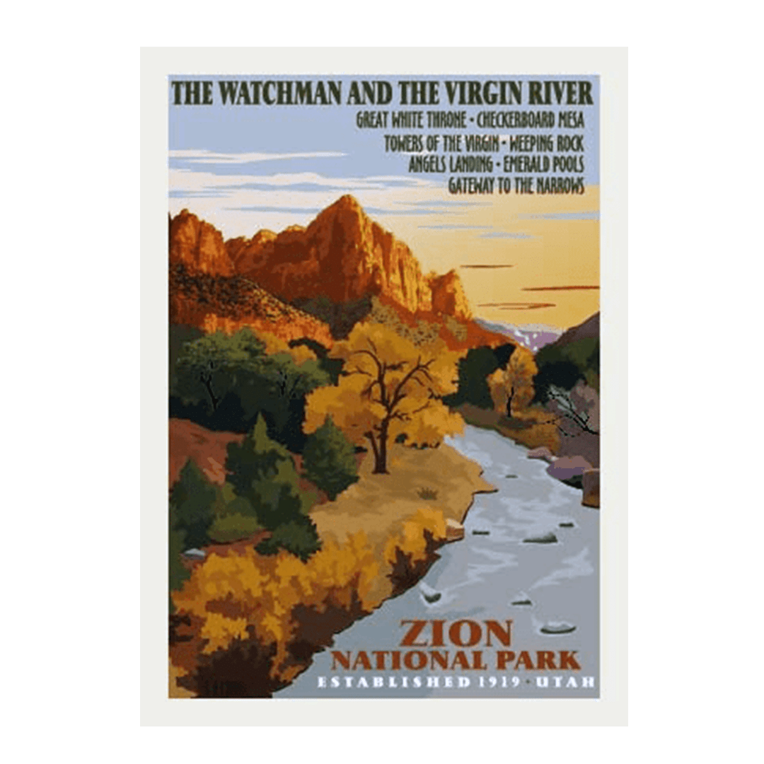 Poster - Zion RR - 71743-38F - Zion Natl Park Forever Project