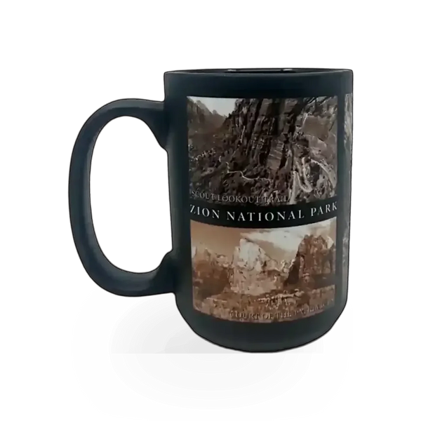 Keezer Sportswear Zion Icons D mug featuring bold Zion-themed graphic design on a ceramic coffee mug.