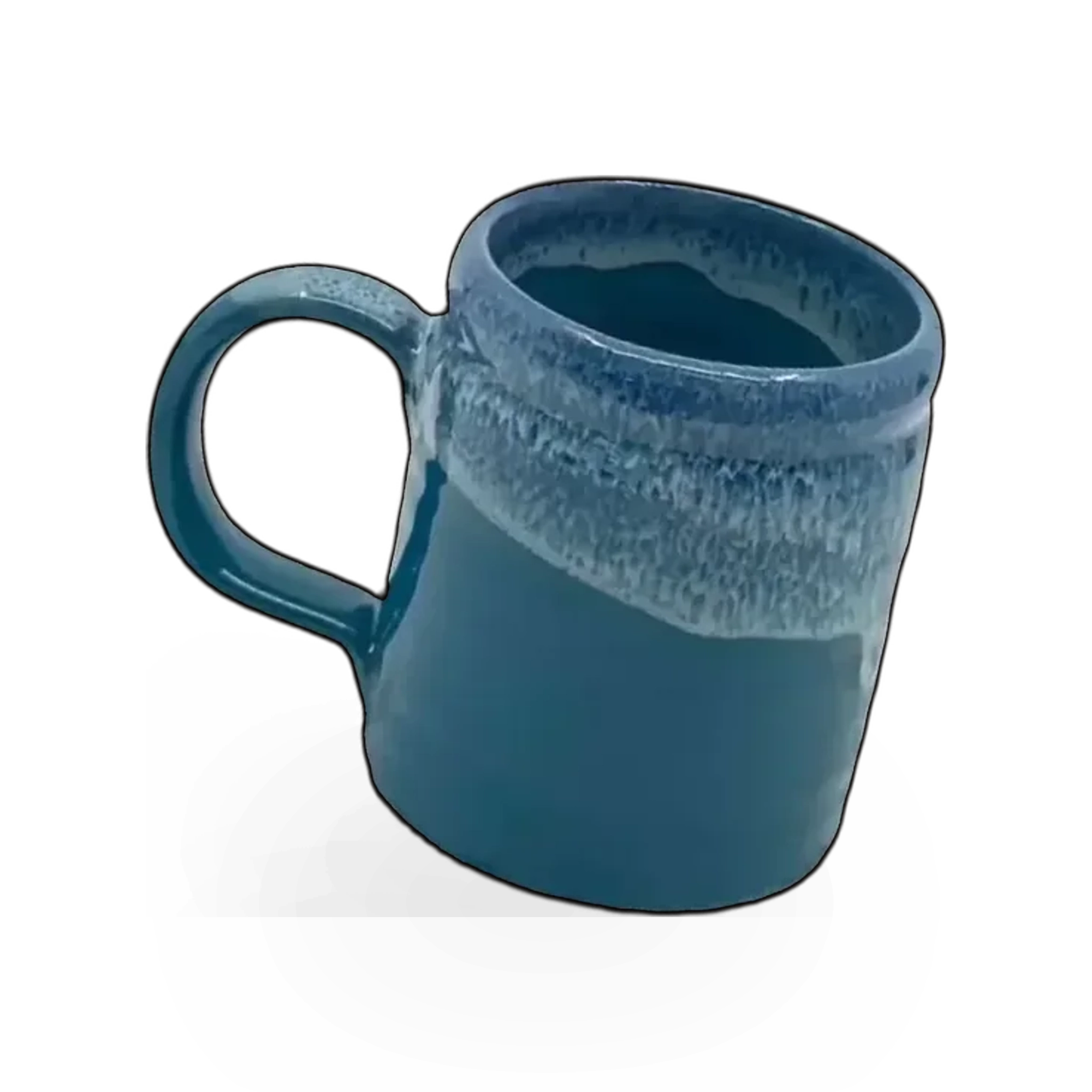 Deneen Kolob themed ceramic mug by Deneen Pottery with intricate design, showcasing a handcrafted pottery style.