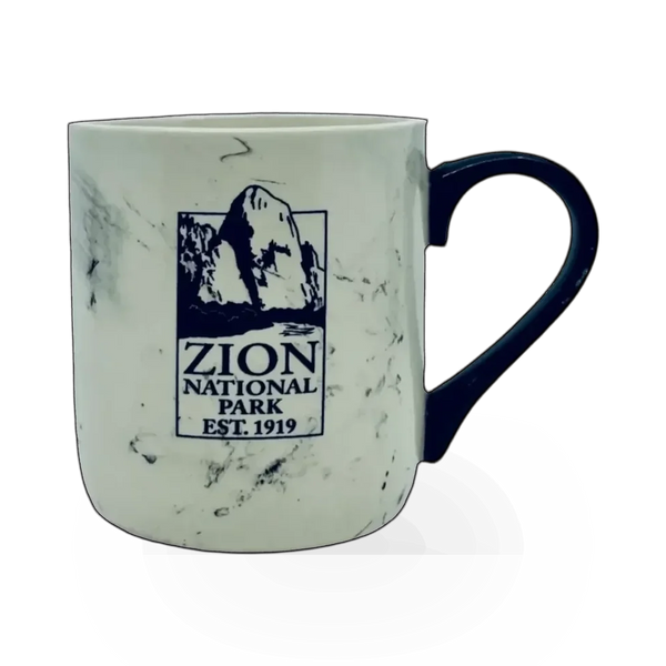Impact Photographics marble-themed mug with a smooth, polished surface featuring a stylish marble pattern.