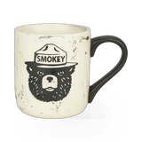 Marble Smokey Bear themed mug by Impact Photographics, featuring a marble pattern and Smokey Bear illustration.