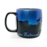 Americaware Zion National Park Night Sky themed ceramic mug featuring a starry night sky design.