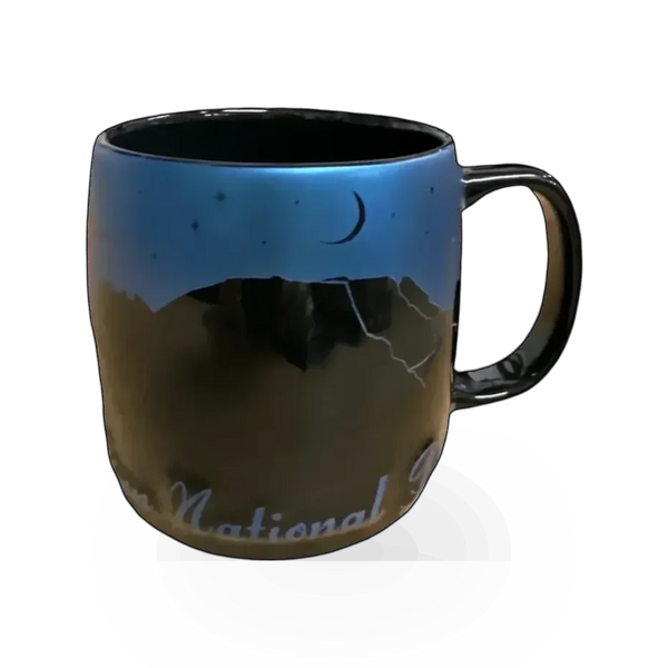 Americaware Zion Natl Park Night Sky themed ceramic mug with a starry night sky design.