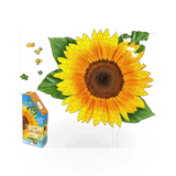 Colorful sunflower-themed puzzle from Madd Capp Games titled "I Am Sunflower," featuring vibrant sunflower illustrations on the box.