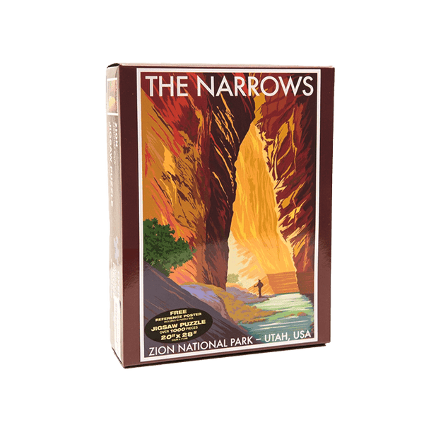 Puzzle - RR Narrows - 77272-08S - Zion Natl Park Forever Project