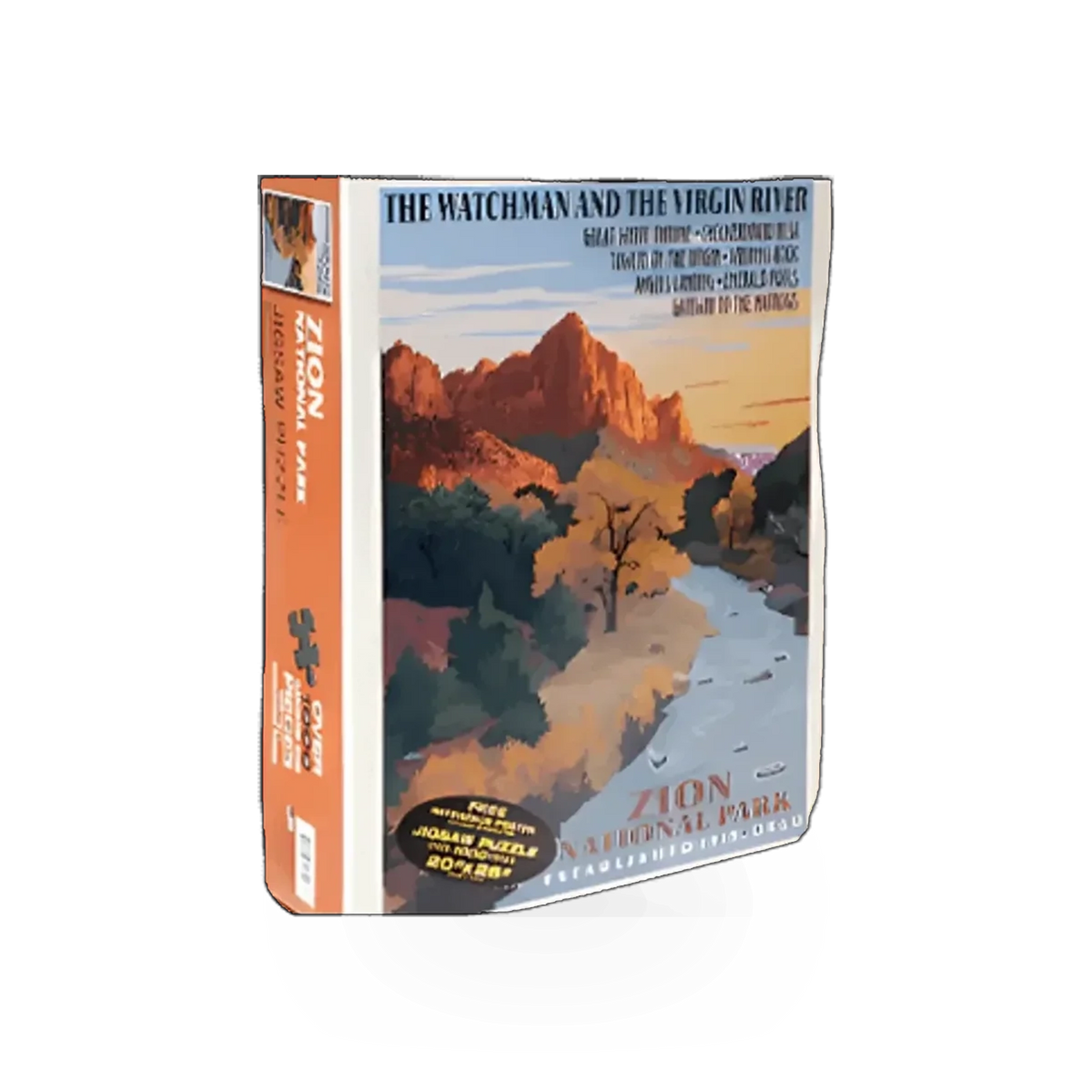 Impact Photographics Puzzle of Zion National Park landscape, featuring vibrant mountain scenery and detailed natural imagery.