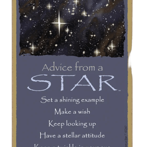 Sign - Advice Wood - Star - Zion Natl Park Forever Project