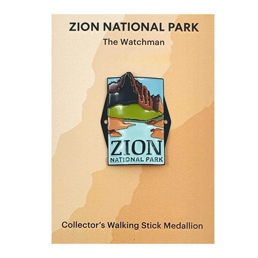 Hiking Stick Medallion - Watchman - Zion Natl Park Forever Project