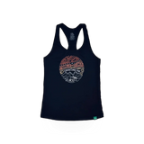 Black sleeveless shirt from Wild Tribute's Into Wild theme, showcasing a casual, stylish design with rugged details.