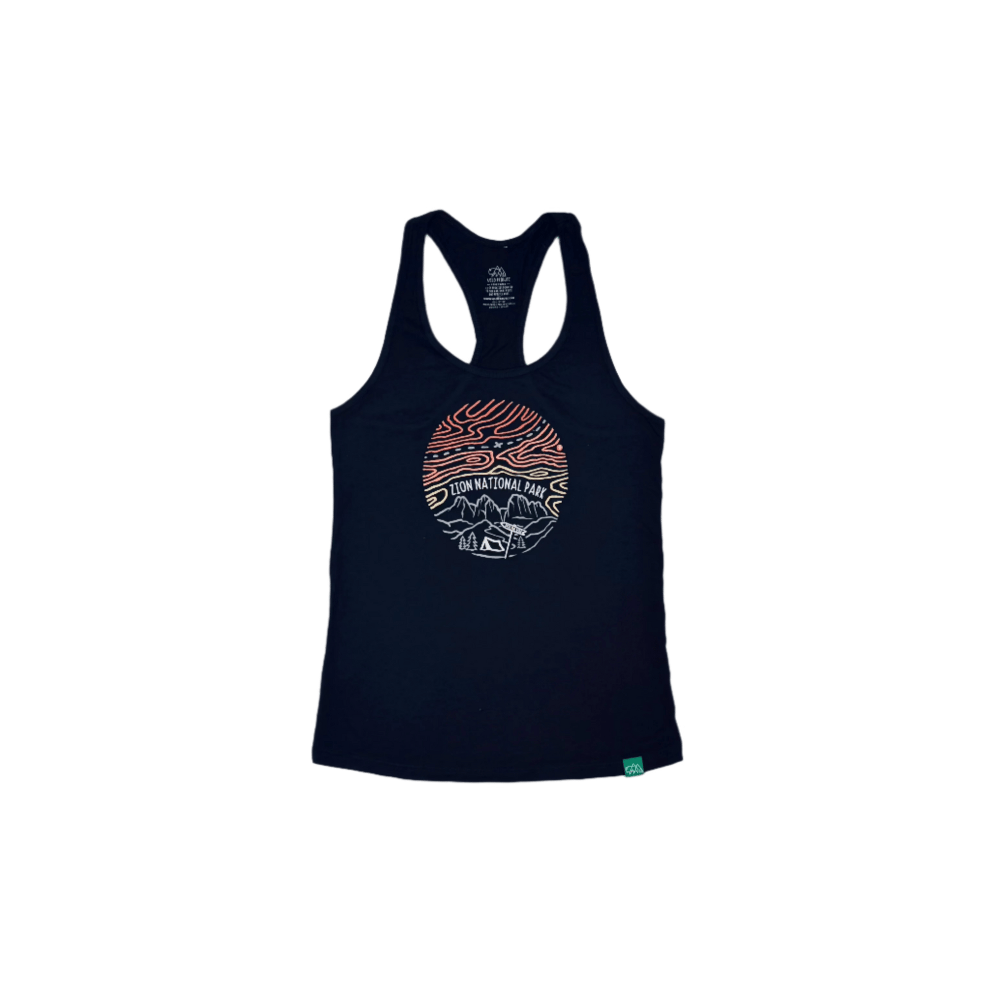 Sleeveless - Shirt Into Wild Black - Zion Natl Park Forever Project