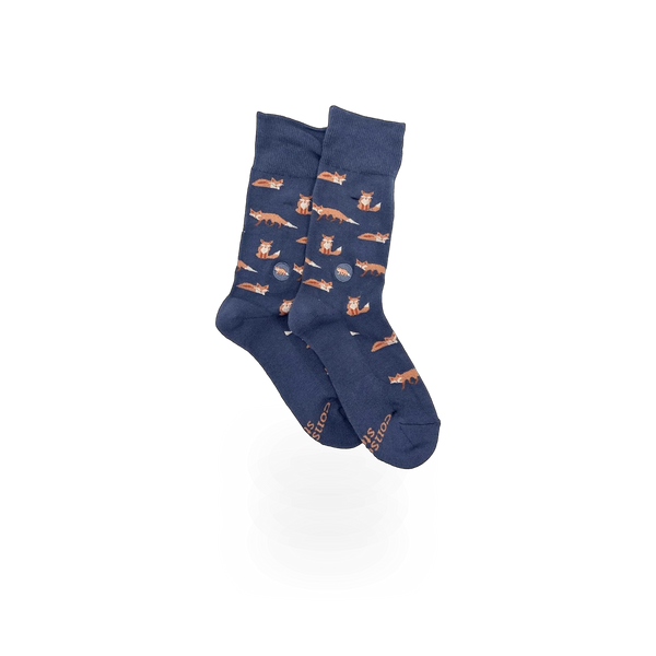 Conscious Step fox-themed socks featuring a playful fox design on soft, comfortable fabric for casual wear.