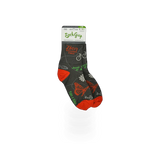 Colorful Sock Guy "Taking It All In 3" theme sock with vibrant patterns and comfortable fit, displayed flat.
