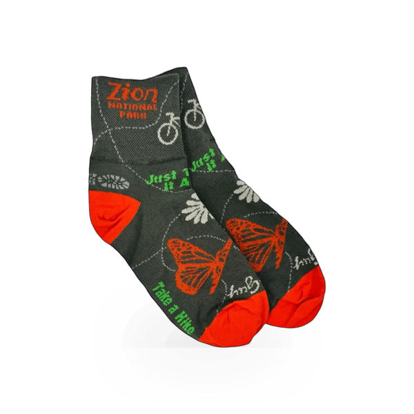 Black Sock Guy Taking It All In 3" theme sock with colorful graphic design and comfortable fit, ideal for casual wear.