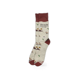 Conscious Step Zion Conserve Landscapes themed sock featuring detailed landscape design and eco-friendly branding.