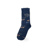 Conscious Step Zion Protect Wildlife theme sock featuring wildlife protection design and eco-friendly materials.