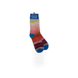 Smith Western Zion Rock Layers sock featuring a colorful layered rock pattern, perfect for casual wear.