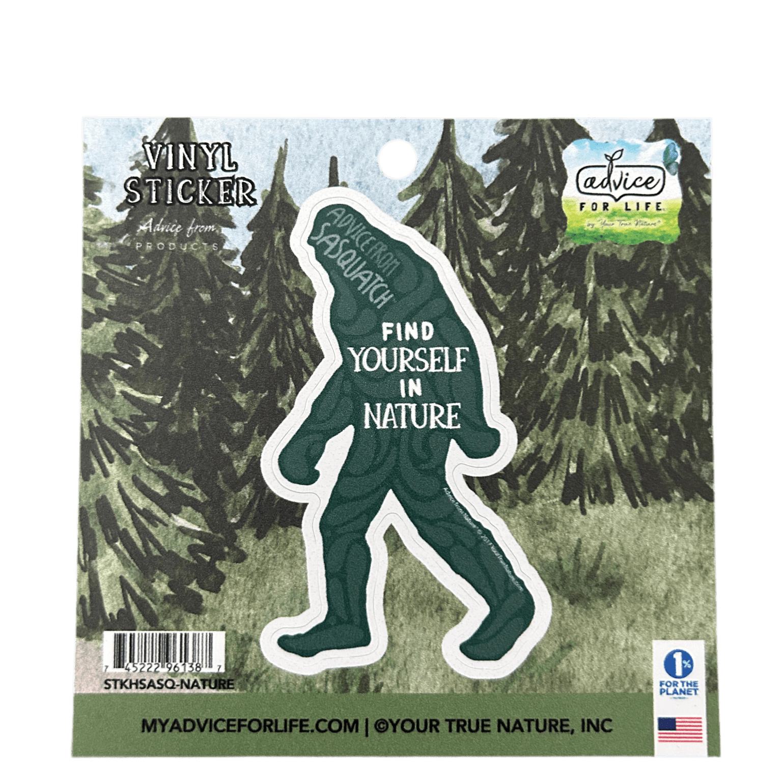 Sticker - Advice from Sasquatch - D - Zion Natl Park Forever Project
