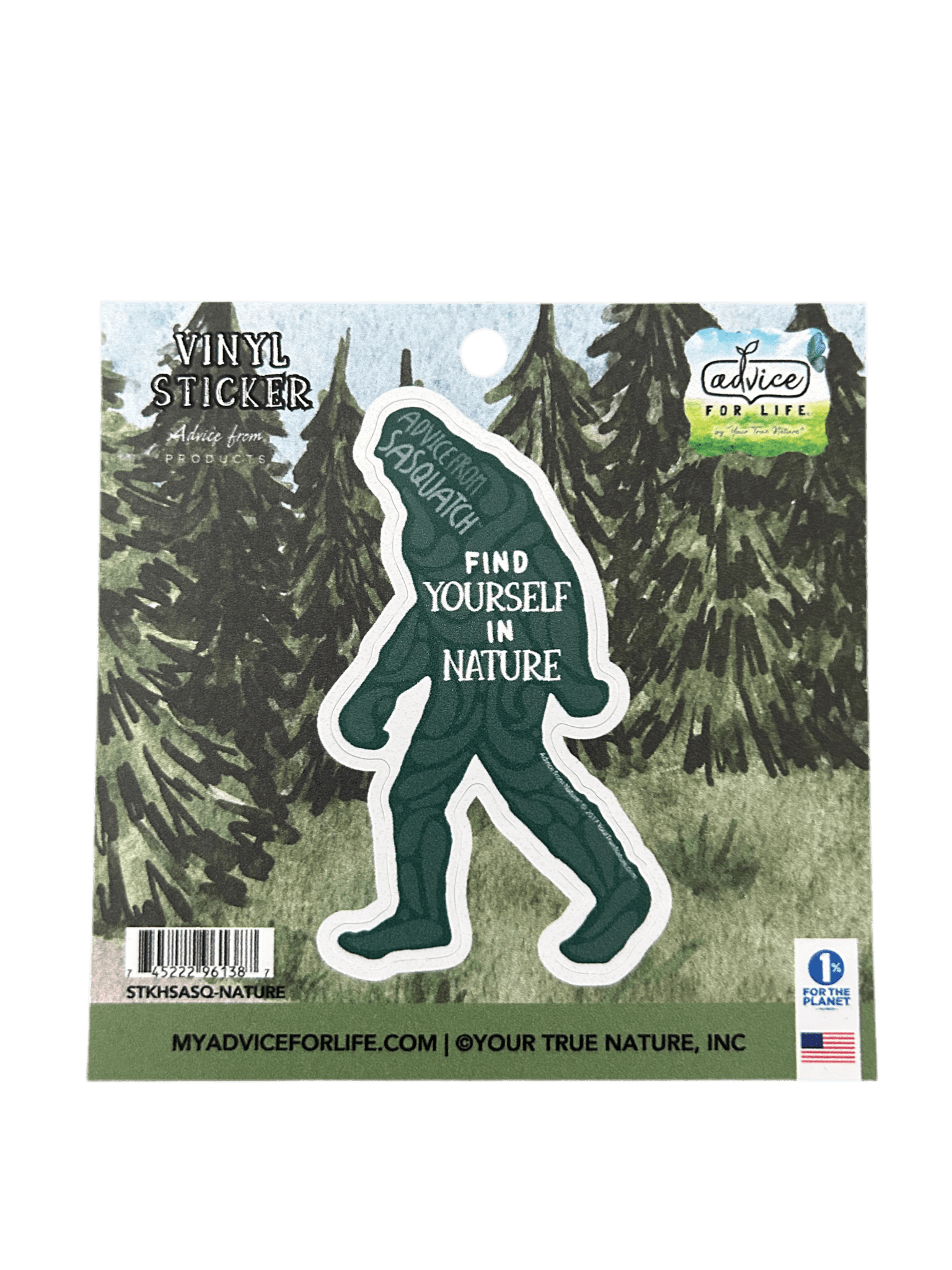 Sticker - Advice from Sasquatch - D - Zion Natl Park Forever Project