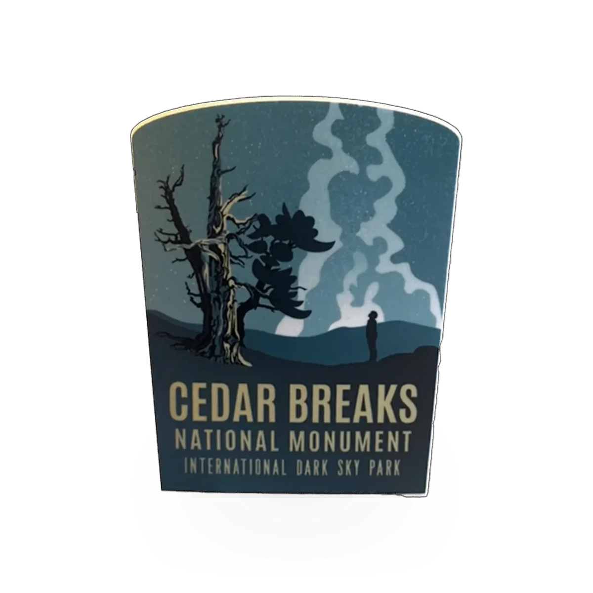 My Travel Stickers CEBR Dark Sky Cedar Breaks sticker featuring a scenic dark sky view and mountain landscape design.