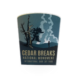 My Travel Stickers CEBR Dark Sky Cedar Breaks sticker featuring a scenic dark sky view and mountain landscape design.