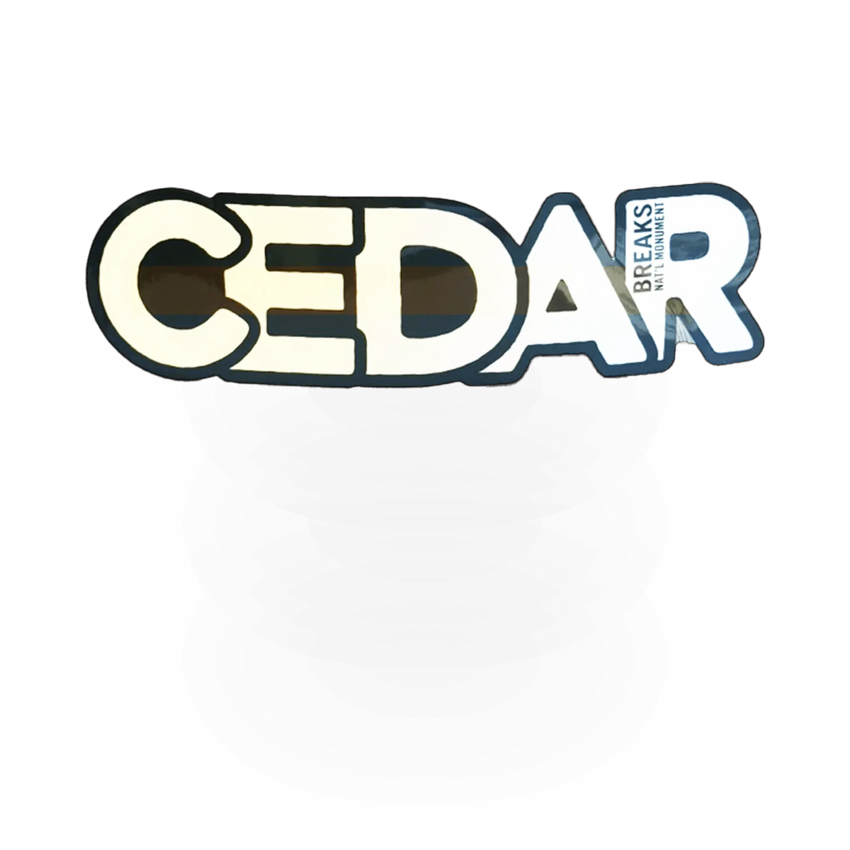 Die-cut Cedar Breaks sticker by Impact Photographics featuring vibrant colors and detailed imagery of Cedar Breaks landscape.