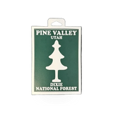 Die-cut Pine Valley sticker by Impact Photographics featuring detailed PV design on durable vinyl material.