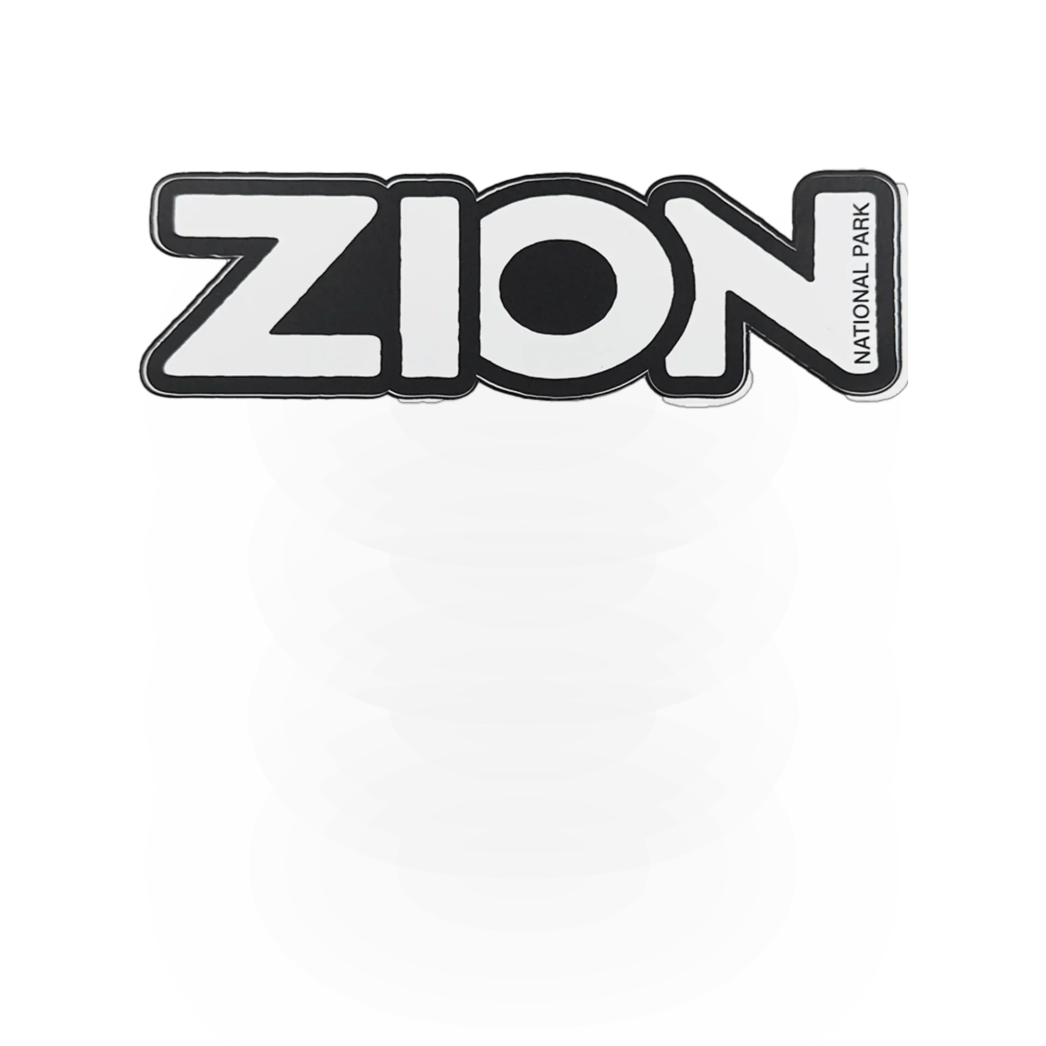 Die-cut Zion sticker by Impact Photographics featuring vibrant colors and detailed design, ideal for decoration or collection.
