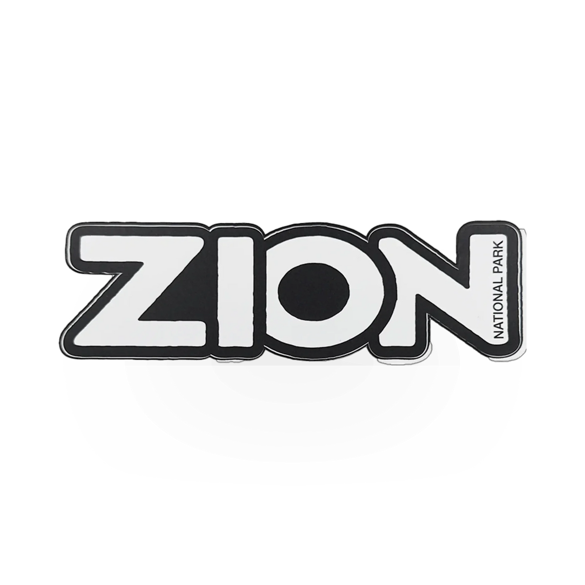 Die-cut Zion sticker by Impact Photographics featuring vibrant colors and detailed design, ideal for decoration or collection.