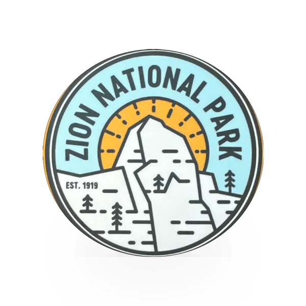 Colorful GWT Sun Fell sticker by Fell featuring a vibrant sun design for decorating laptops, notebooks, or personal items.