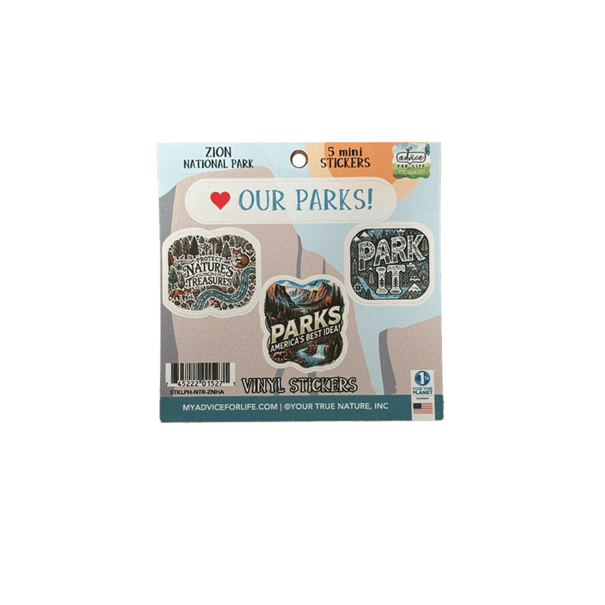 Sticker - Love Our Parks Zion NP - Zion Natl Park Forever Project