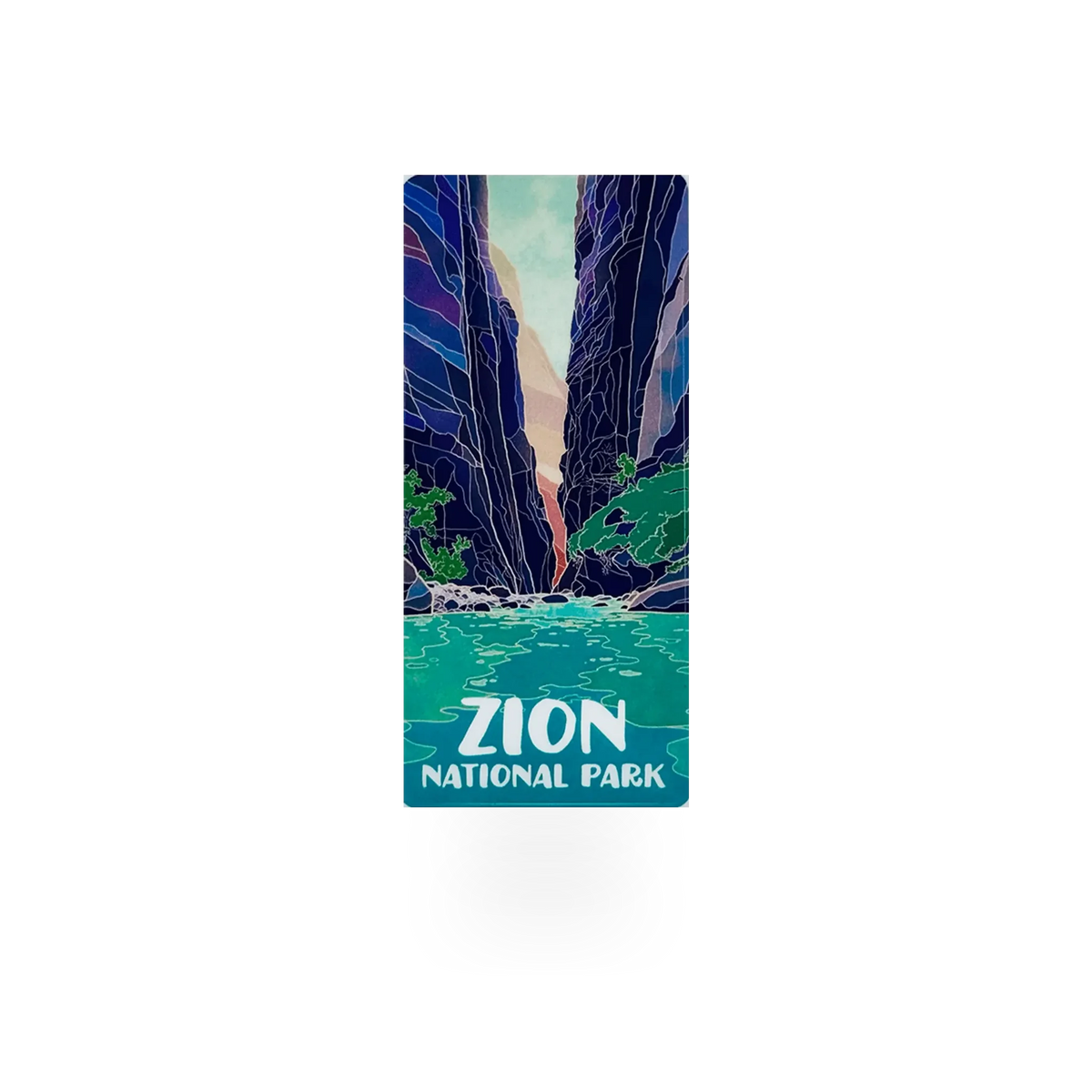 Blue impact photographics sticker titled "Narrows Blue," featuring a detailed design with the product code 95064 30-ZN436.