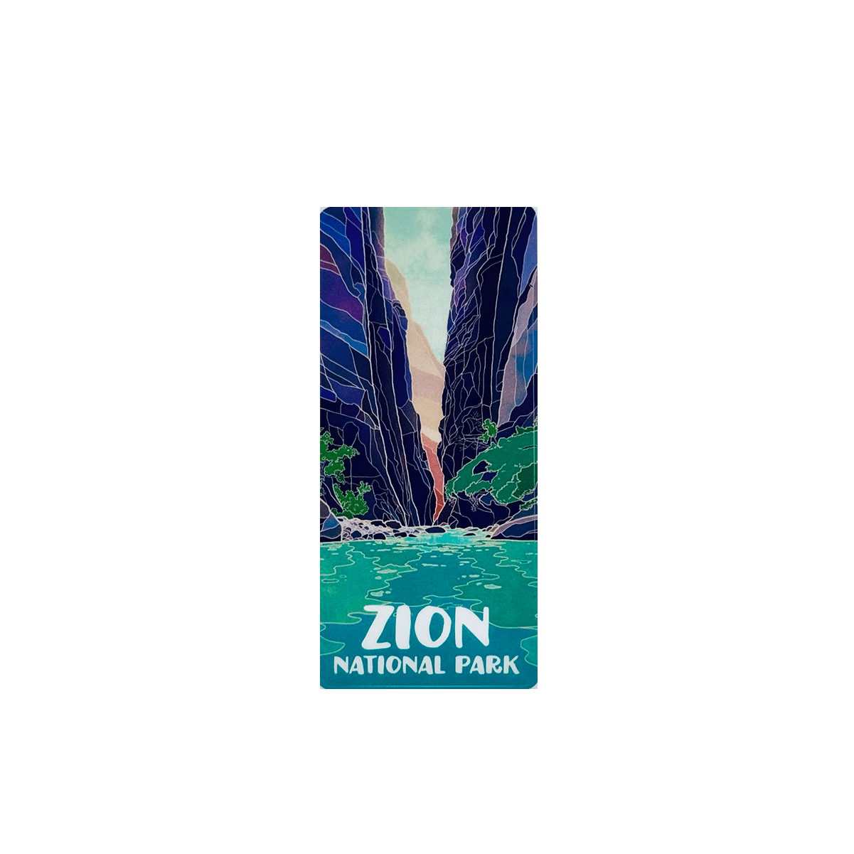 Sticker - Narrows Blue - 30-ZN436 - Zion Natl Park Forever Project
