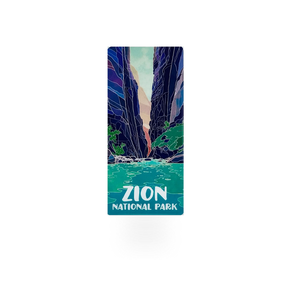 Blue impact photographics sticker titled "Narrows Blue," featuring a detailed design with the product code 95064 30-ZN436.