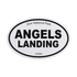 Sticker - Oval B&W - Angels Landing - 86006-OS - Zion Natl Park Forever Project