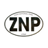 Sticker - Oval B&W - ZNP - 86007-OS - Zion Natl Park Forever Project