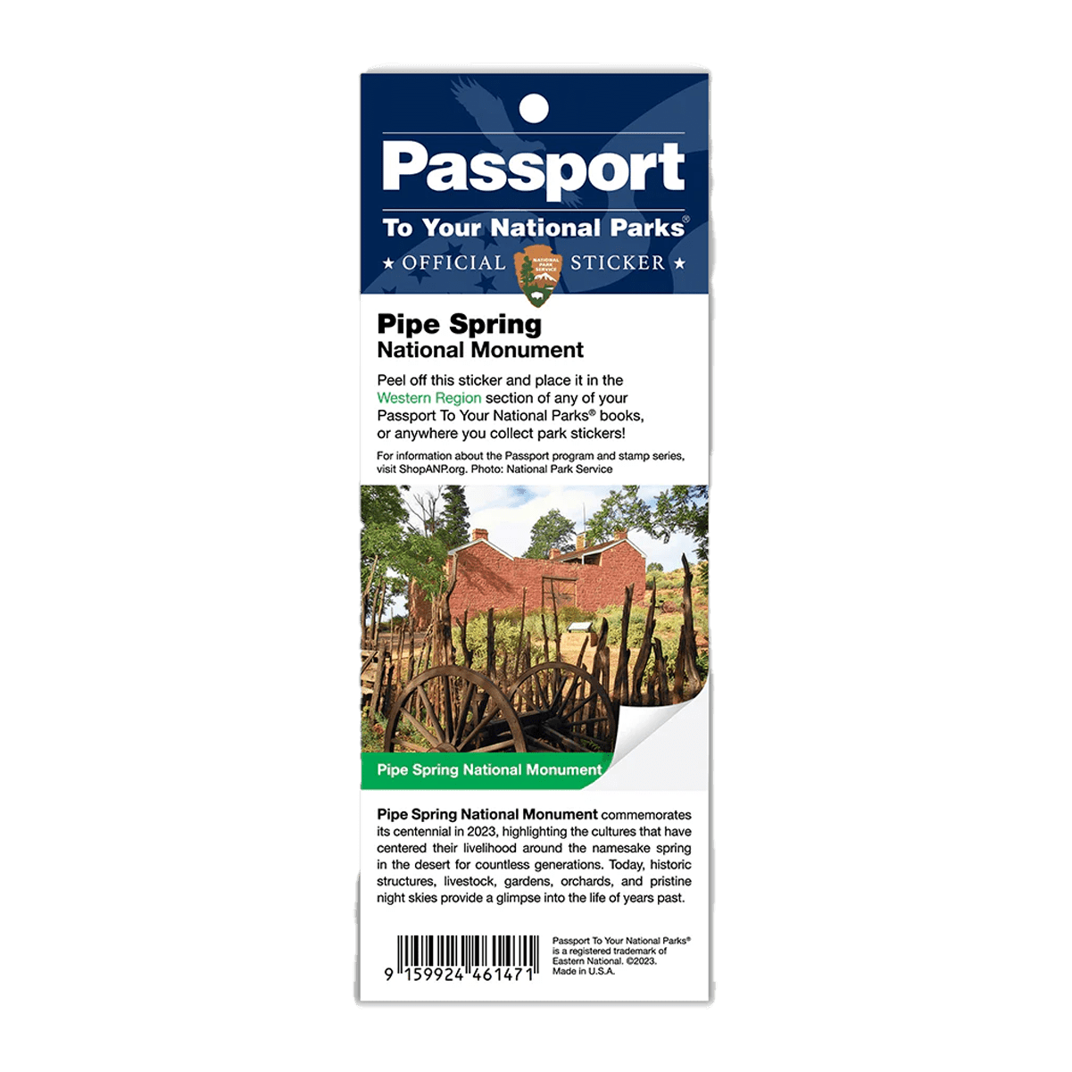 Sticker - PISP - Passport - Zion Natl Park Forever Project