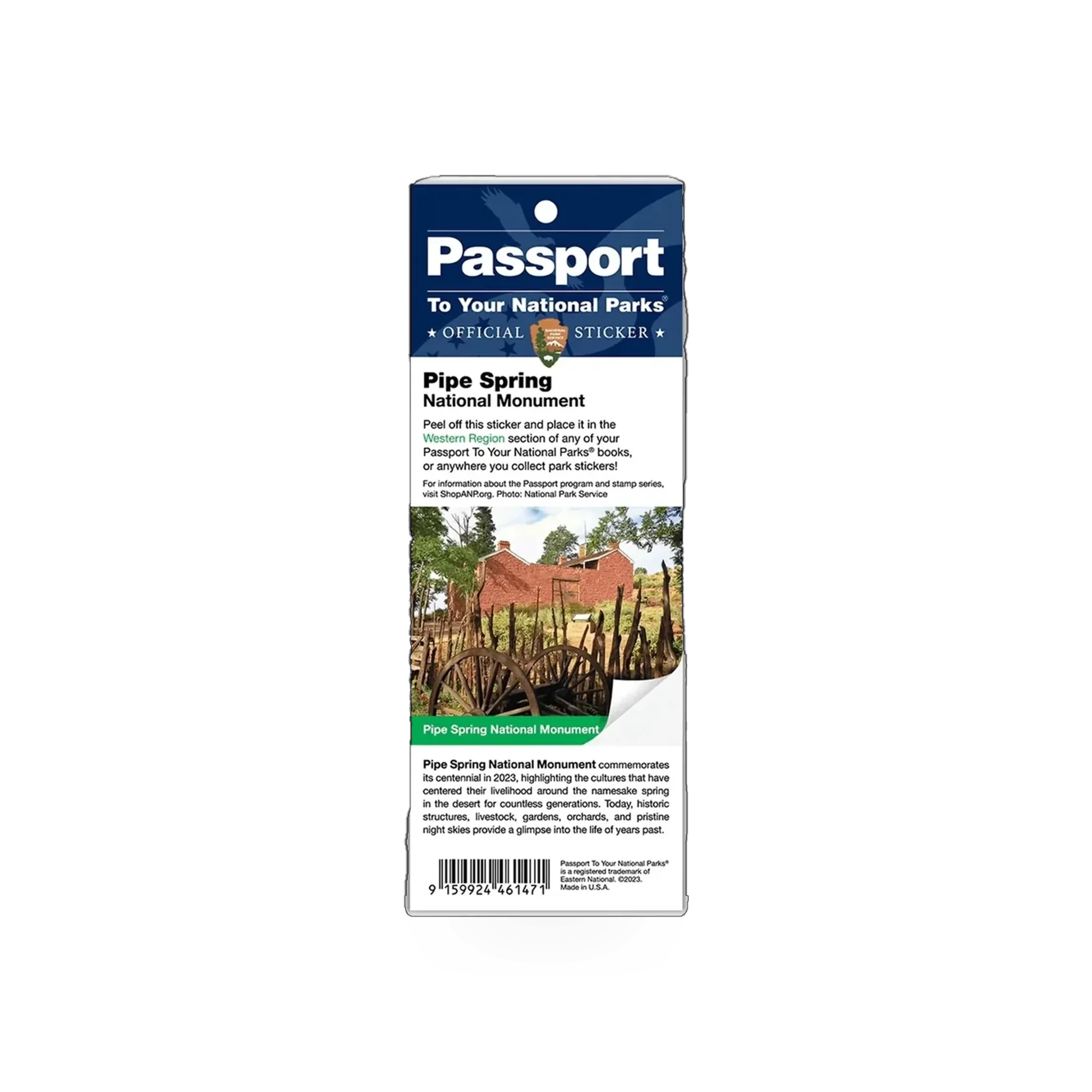 Eastern National PISP passport sticker featuring detailed design, perfect for decorating or personalizing passports.