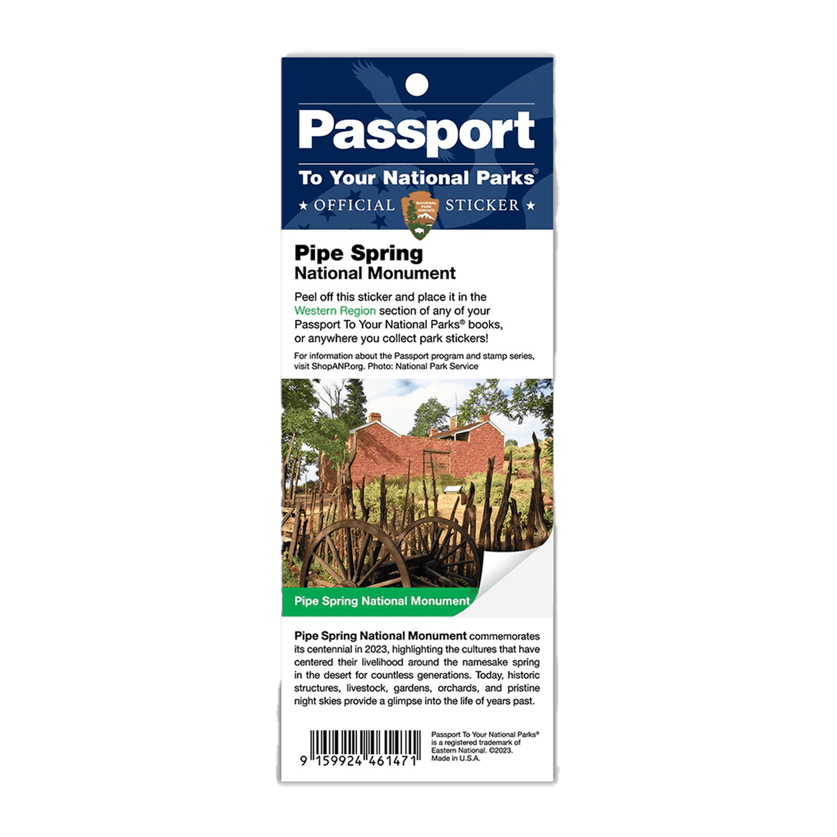 Sticker - PISP - Passport - Zion Natl Park Forever Project