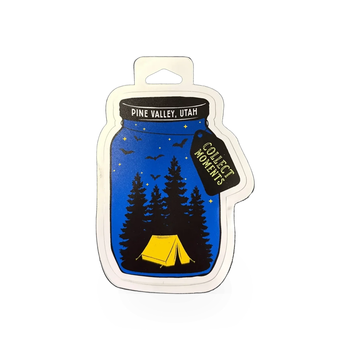 Impact Photographics Pine Valley sticker featuring PV Moments design, showcasing vibrant colors and scenic landscape imagery.