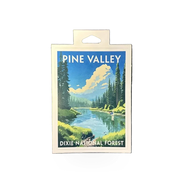 Impact Photographics Pine Valley sticker featuring the PV/Dixie National Forest design with natural landscape imagery.