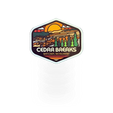 Colorful rainbow badge sticker from Sticker Pack VA, featuring vibrant rainbow design and bold CEBR 17220 branding.