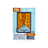 Fell The Narrows Fell sticker featuring a scenic mountain landscape with vibrant colors and detailed design.