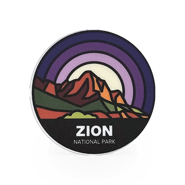 Bold Zion Nature sticker from the Sticker Pack, featuring vibrant natural landscape design on a clear background.