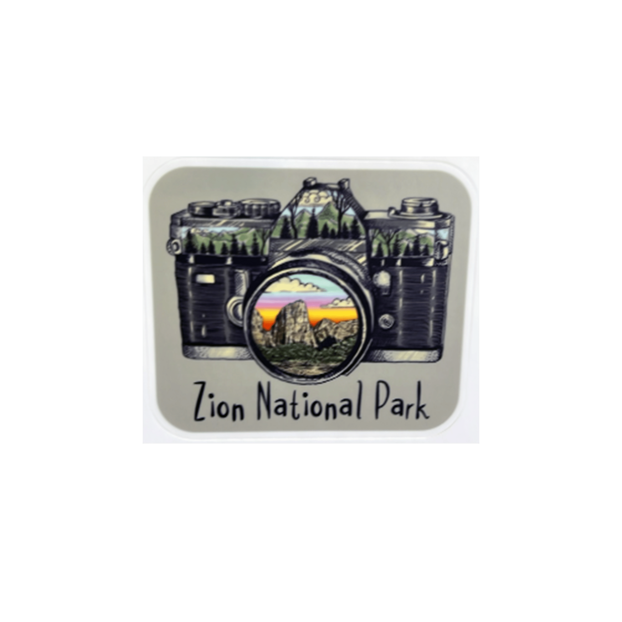 Sticker - Zion Camera Click - Zion Natl Park Forever Project