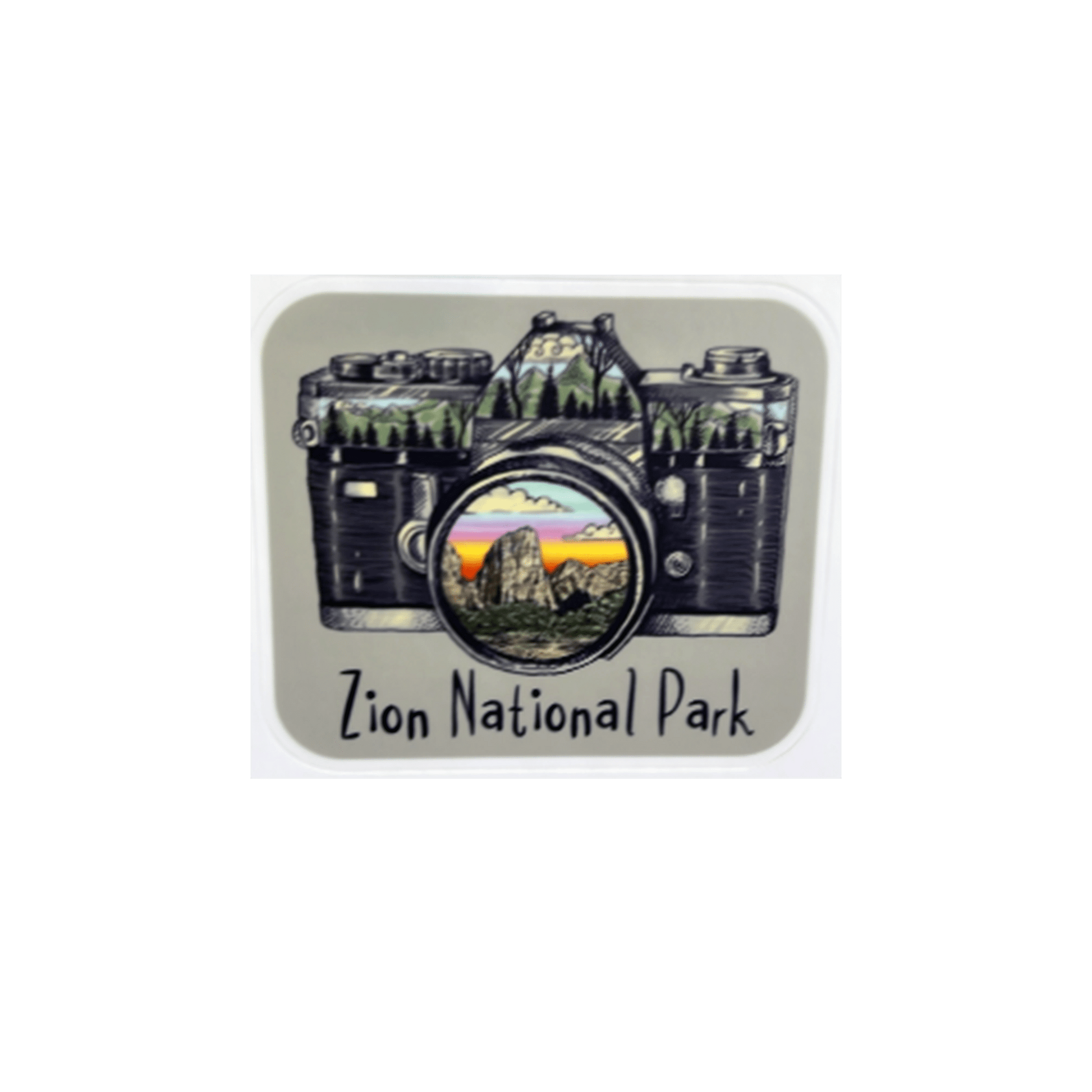 Sticker - Zion Camera Click - Zion Natl Park Forever Project