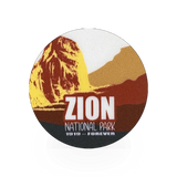 Colorful Zion Circle sticker by Concept 360 featuring vibrant, circular design perfect for decorating notebooks or laptops.