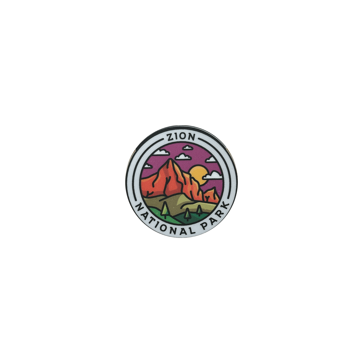 Sticker - Zion Clean Circle S13858 - Zion Natl Park Forever Project