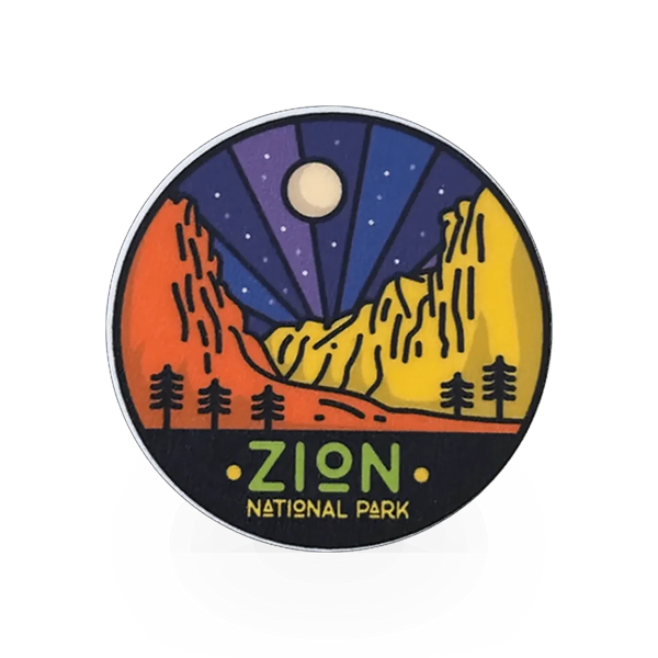 Zion Clean Rounded Lines sticker from VA Sticker Pack showing a modern, minimalist design with smooth rounded edges.